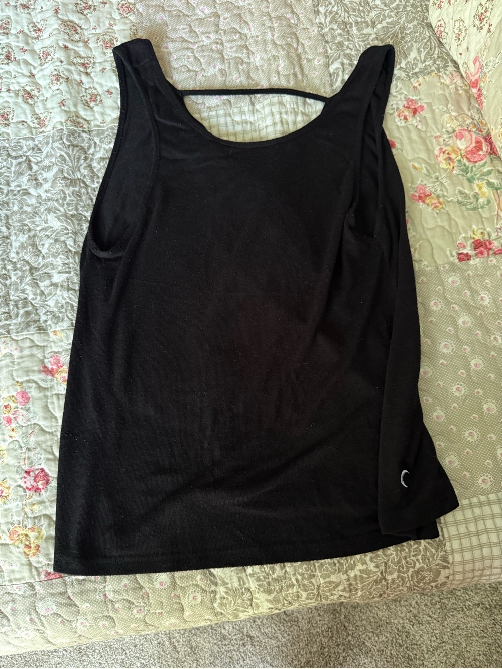 Zyia active Black boyfriend lounge  Tank Top size large EUC